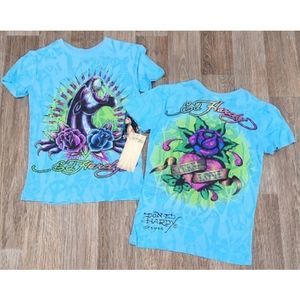 New Kids Ed Hardy Eternal Love Panther Tee S, M, L, XL